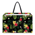 Tropical Hibiscus Aloha Pattern Print Utility Tote Bag