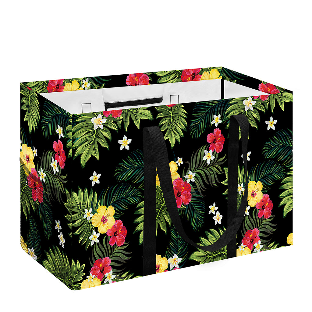 Tropical Hibiscus Aloha Pattern Print Utility Tote Bag