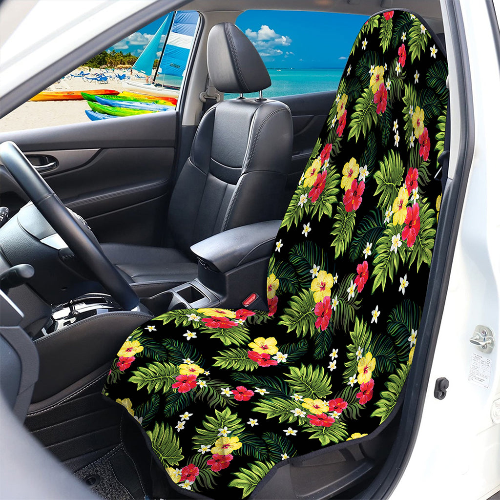 Tropical Hibiscus Aloha Pattern Print Waterproof Car Seat Cover