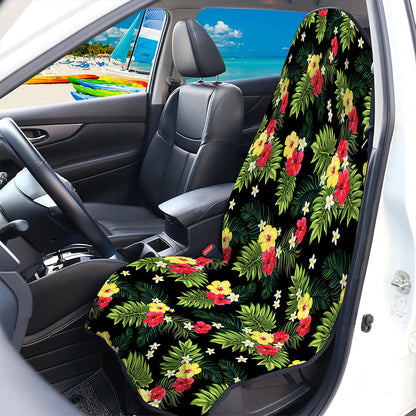 Tropical Hibiscus Aloha Pattern Print Waterproof Car Seat Cover