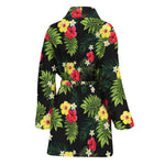 Tropical Hibiscus Aloha Pattern Print Women's Bathrobe