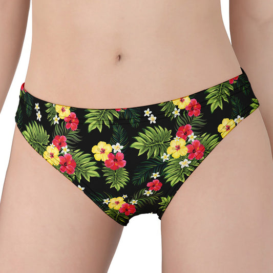 Tropical Hibiscus Aloha Pattern Print Women's Panties