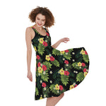 Tropical Hibiscus Aloha Pattern Print Women's Sleeveless Dress