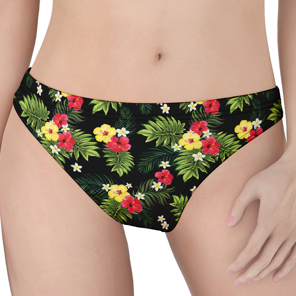 Tropical Hibiscus Aloha Pattern Print Women's Thong