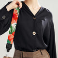 Tropical Hibiscus Blossom Pattern Print Bag Strap