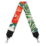 Tropical Hibiscus Blossom Pattern Print Bag Strap