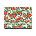 Tropical Hibiscus Blossom Pattern Print Bifold Wallet