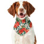 Tropical Hibiscus Blossom Pattern Print Dog Bandana