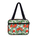 Tropical Hibiscus Blossom Pattern Print Double Strap Bible Bag
