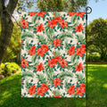Tropical Hibiscus Blossom Pattern Print Garden Flag