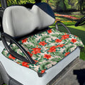 Tropical Hibiscus Blossom Pattern Print Golf Cart Seat Cover