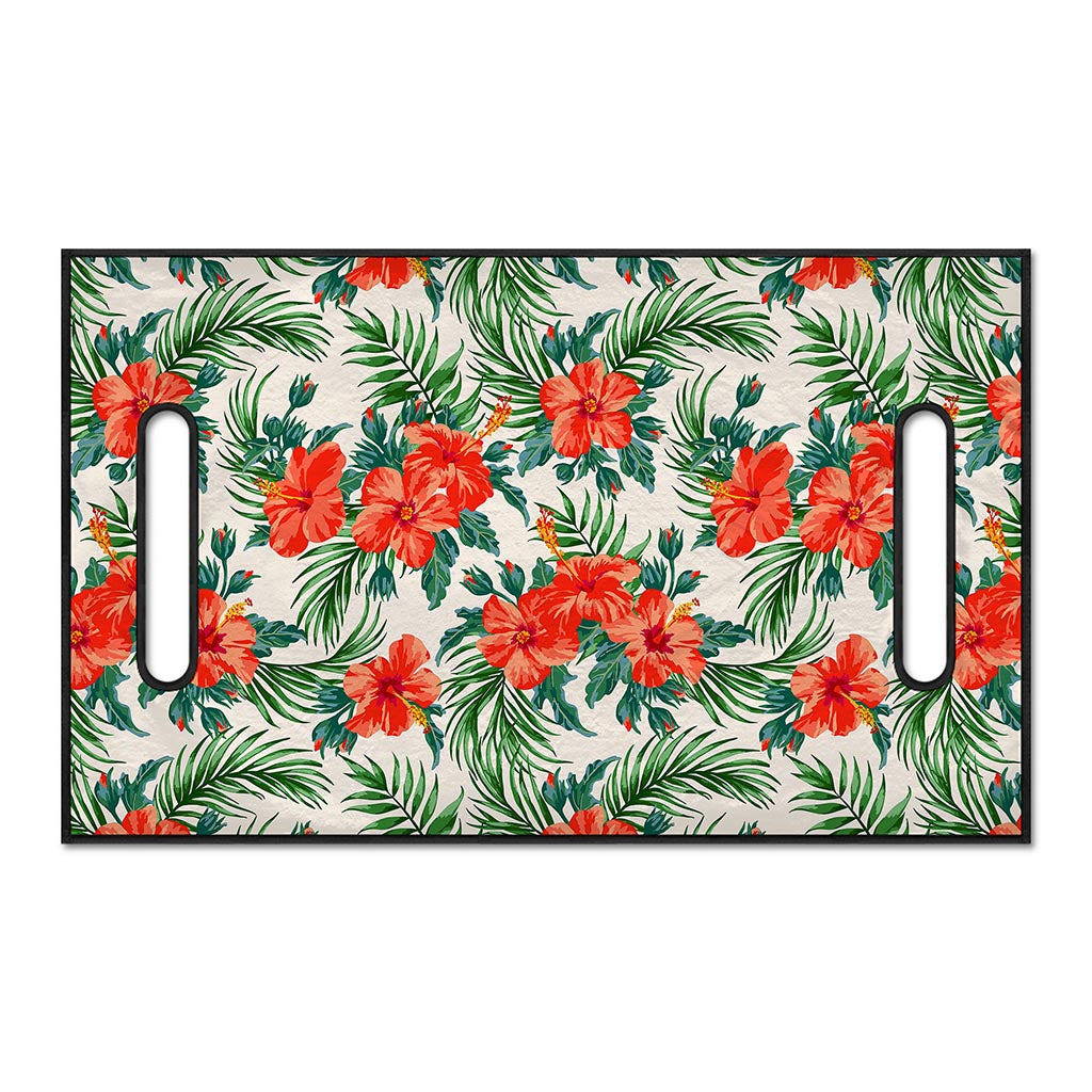 Tropical Hibiscus Blossom Pattern Print Golf Cart Seat Cover