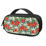 Tropical Hibiscus Blossom Pattern Print Insulin Cooler Travel Case