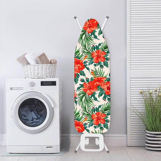Tropical Hibiscus Blossom Pattern Print Ironing Board Cover