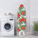 Tropical Hibiscus Blossom Pattern Print Ironing Board Cover