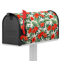 Tropical Hibiscus Blossom Pattern Print Mailbox Cover