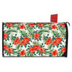 Tropical Hibiscus Blossom Pattern Print Mailbox Cover