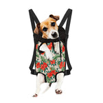 Tropical Hibiscus Blossom Pattern Print Pet Carrier Backpack