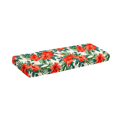 Tropical Hibiscus Blossom Pattern Print Piano Keyboard Cover