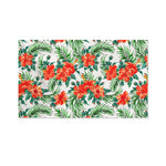 Tropical Hibiscus Blossom Pattern Print Polyester Flag
