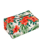 Tropical Hibiscus Blossom Pattern Print Rectangle Tissue Box Cover