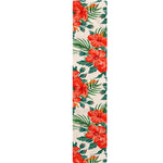 Tropical Hibiscus Blossom Pattern Print Table Runner
