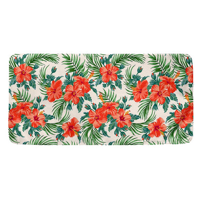 Tropical Hibiscus Blossom Pattern Print Towel