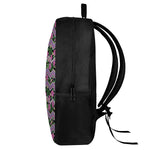 Tropical Hibiscus Flowers Aztec Print 17 Inch Backpack