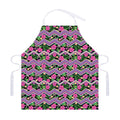 Tropical Hibiscus Flowers Aztec Print Adjustable Apron