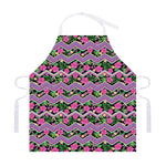 Tropical Hibiscus Flowers Aztec Print Adjustable Apron