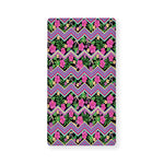 Tropical Hibiscus Flowers Aztec Print Baby Crib Sheet