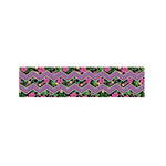 Tropical Hibiscus Flowers Aztec Print Bed Runner