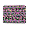 Tropical Hibiscus Flowers Aztec Print Bifold Wallet