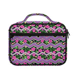 Tropical Hibiscus Flowers Aztec Print Briefcase Bible Bag