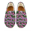 Tropical Hibiscus Flowers Aztec Print Casual Shoes