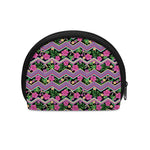 Tropical Hibiscus Flowers Aztec Print Coin Purse