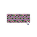 Tropical Hibiscus Flowers Aztec Print Extended Mouse Pad