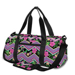 Tropical Hibiscus Flowers Aztec Print Gym Bag
