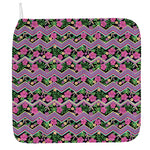 Tropical Hibiscus Flowers Aztec Print Hand Towel