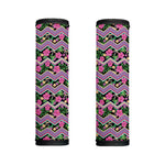 Tropical Hibiscus Flowers Aztec Print Handle Covers
