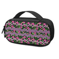 Tropical Hibiscus Flowers Aztec Print Portable Cooler Travel Case