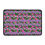 Tropical Hibiscus Flowers Aztec Print Kitchen Mat