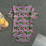 Tropical Hibiscus Flowers Aztec Print Men's Bodysuit