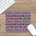 Tropical Hibiscus Flowers Aztec Print Mouse Pad