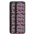 Tropical Hibiscus Flowers Aztec Print Refrigerator Handle Covers