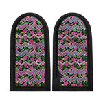 Tropical Hibiscus Flowers Aztec Print Skillet Handle Cover