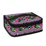 Tropical Hibiscus Flowers Aztec Print Small Lunch Bag
