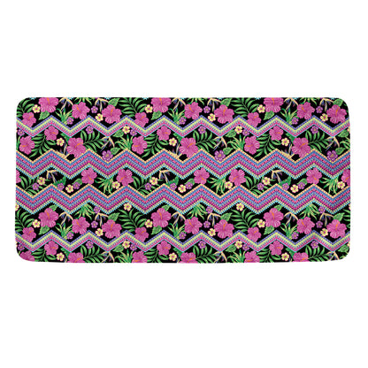 Tropical Hibiscus Flowers Aztec Print Towel
