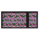 Tropical Hibiscus Flowers Aztec Print Trifold Wallet