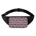 Tropical Hibiscus Flowers Aztec Print Waist Bag
